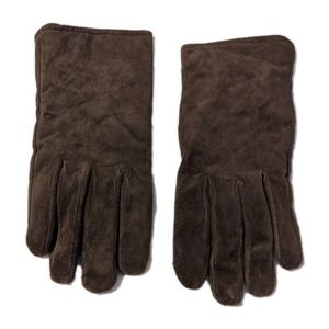 ARIS 115 Woman's HCJ-5 Genuine Suede Leather Gloves Fully Lined Winter Brown XL
